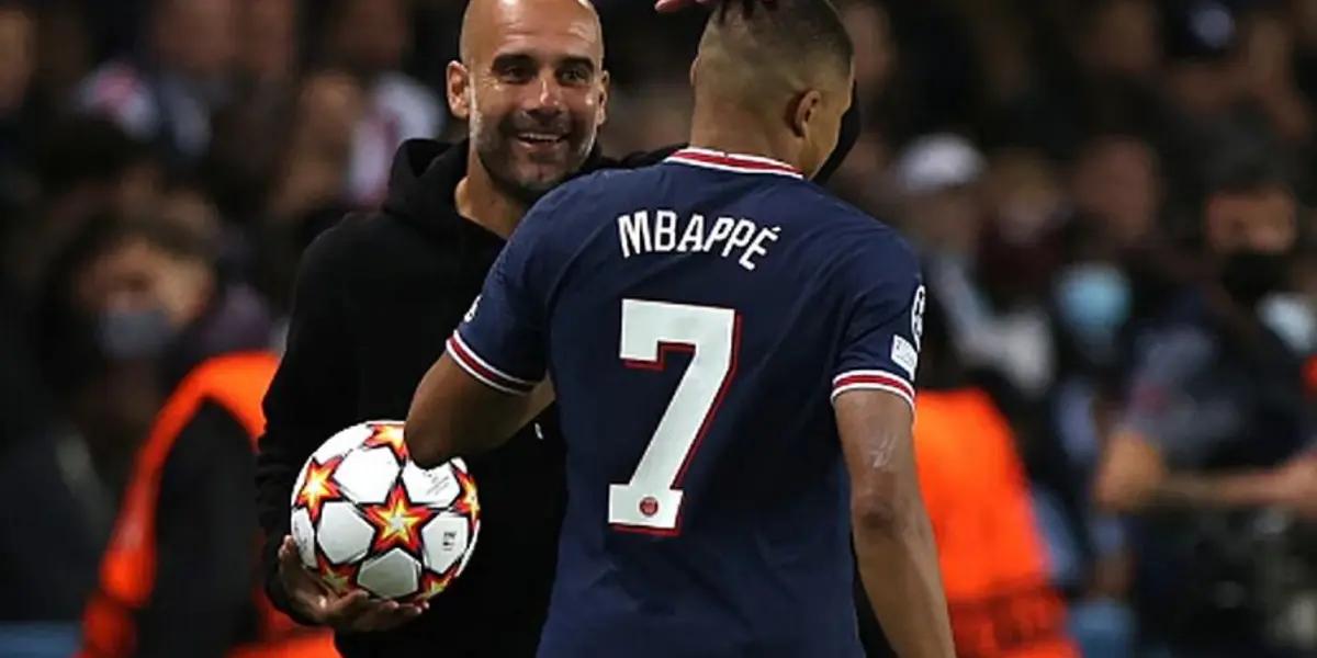 Pep y Mbappé