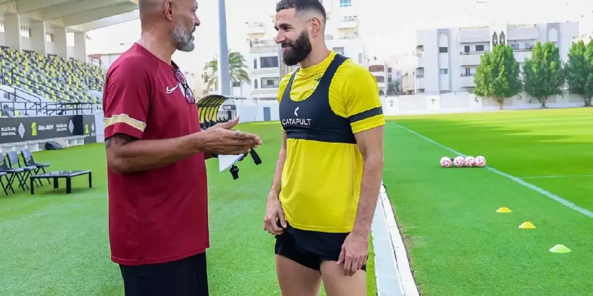 Benzema y el entrenador cuando se llevaban bien