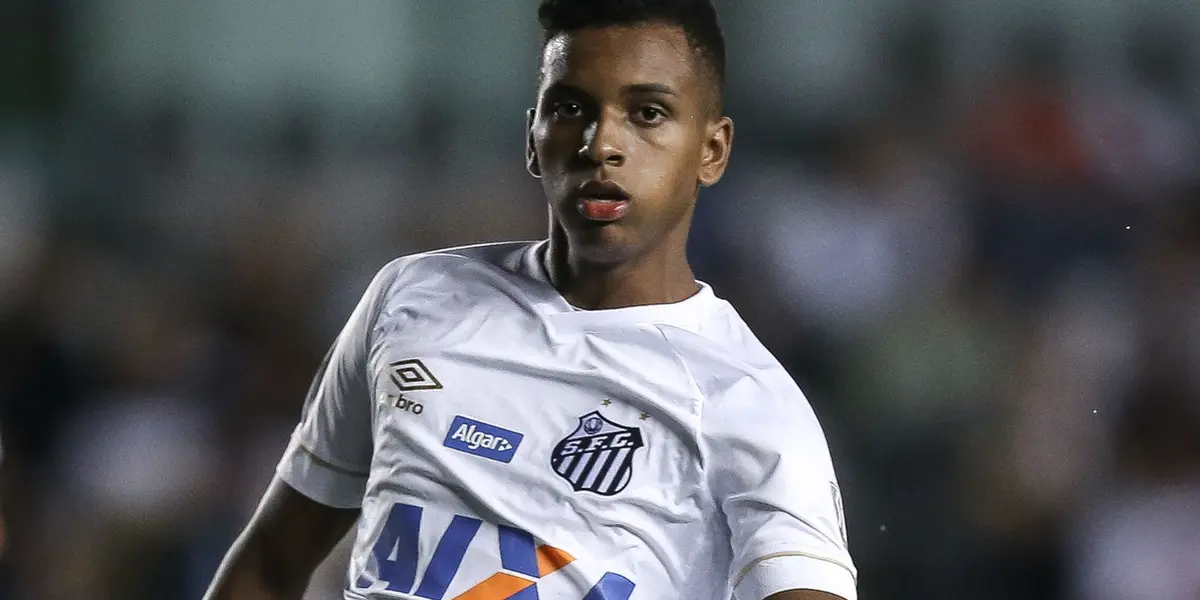 Rodrygo en el Santos